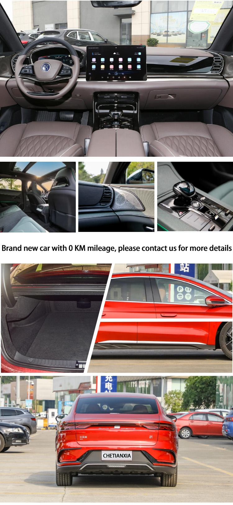 China New Energy Vehicles Pure 4 Wheel Sedan Cars Byd Qin Han EV Electric Car