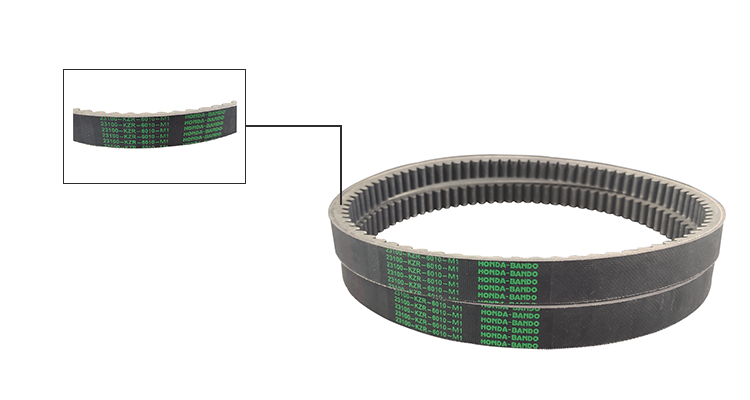 Machinery Repair Shops Black Fast Rubber Motorcycle Drive Belt For Transmission Drive Belt