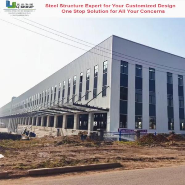 Fireproof Commercial Steel Building Corrugated Color Steel Sheet Frame Braced