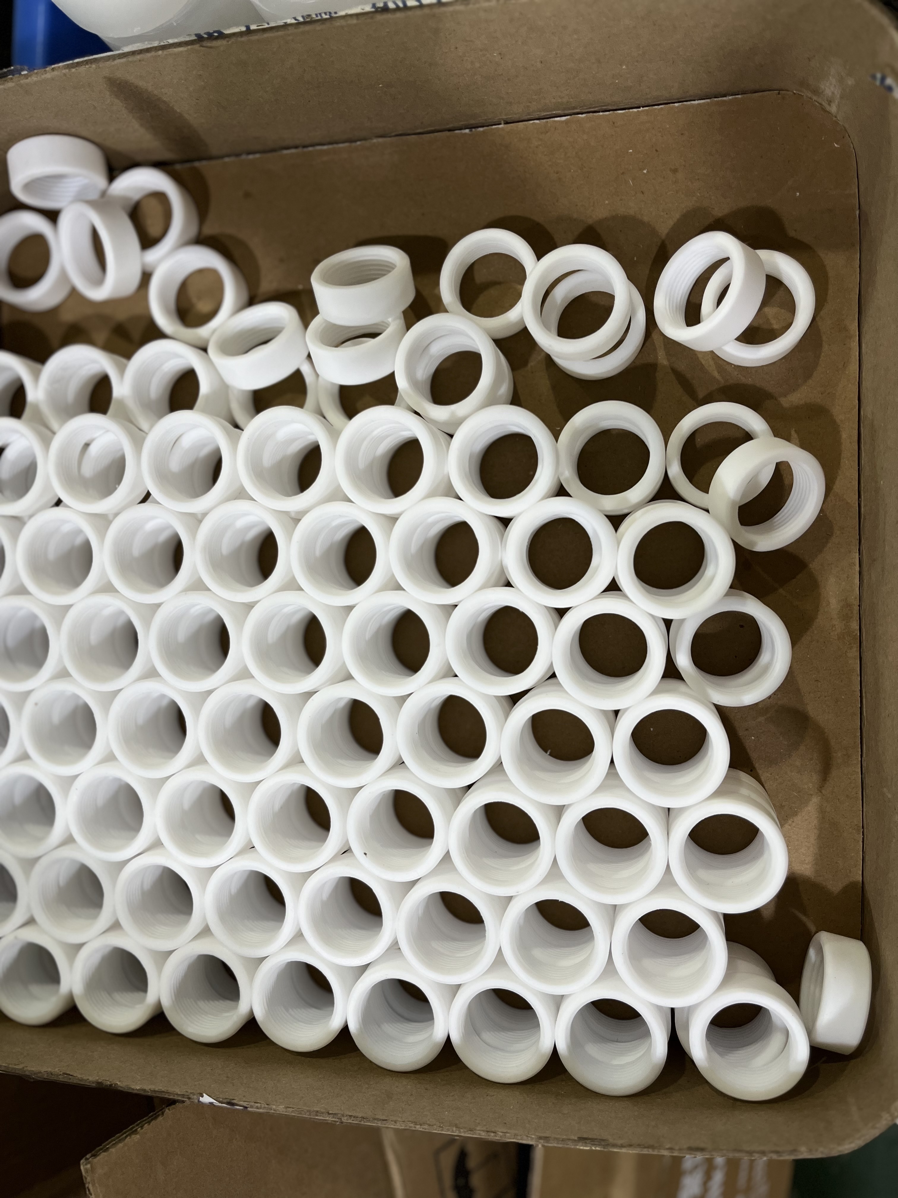 Engineering Plastic PTFE Sealing Gasket CNC Machining PTFE Parts For Industry