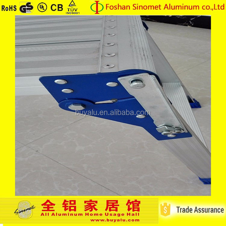 Silver Aluminum Hop Up Stool Platform Ladder For Car Washing