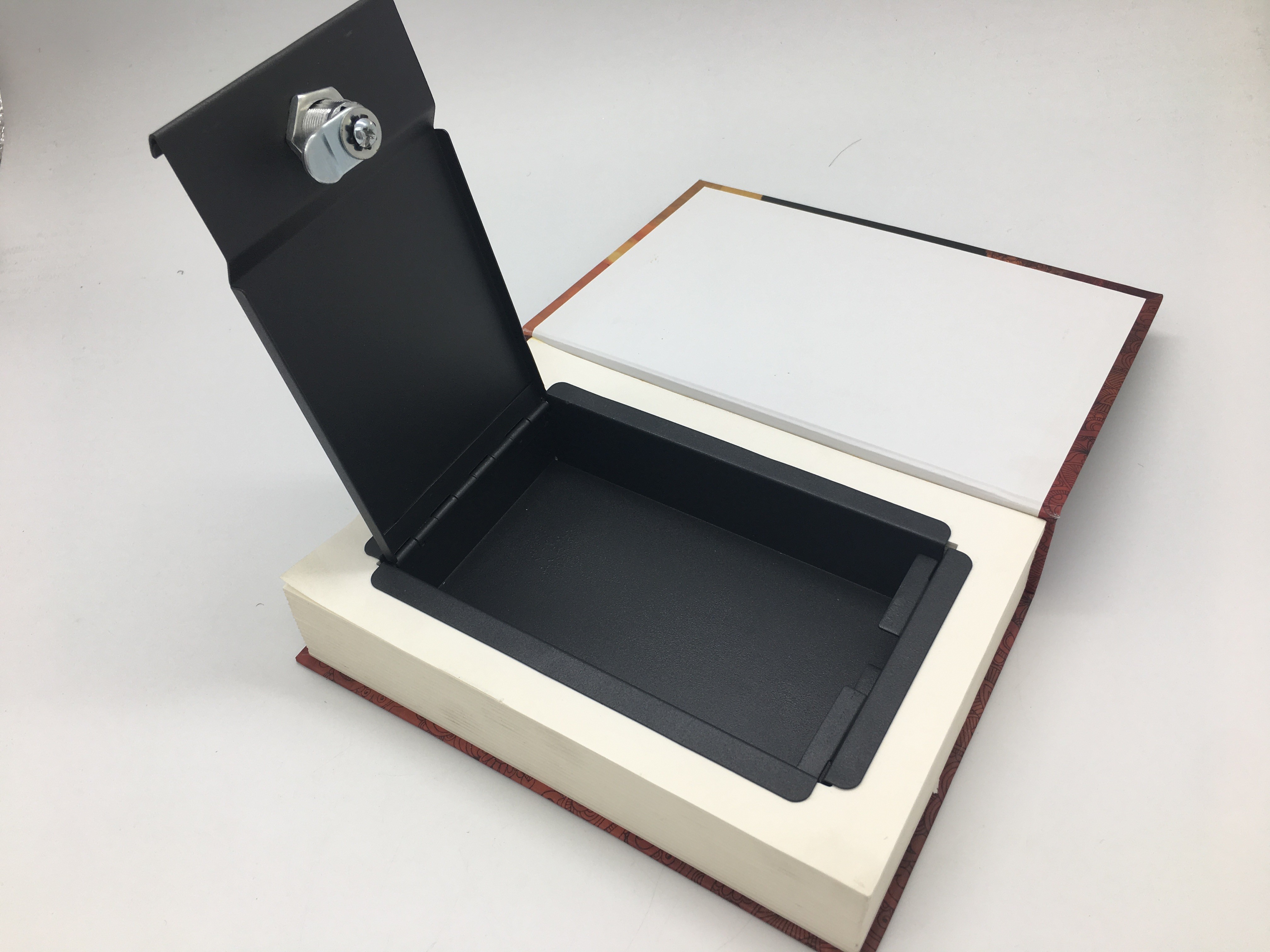 Book Shape Secret Storage Box / Customized safe lock box 220x154x45mm