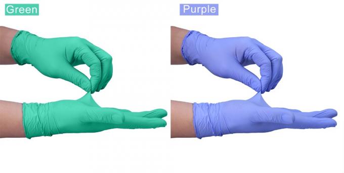Waterproof Disposable Medical Gloves 100% Latex Material Thickness 3-9 Mil