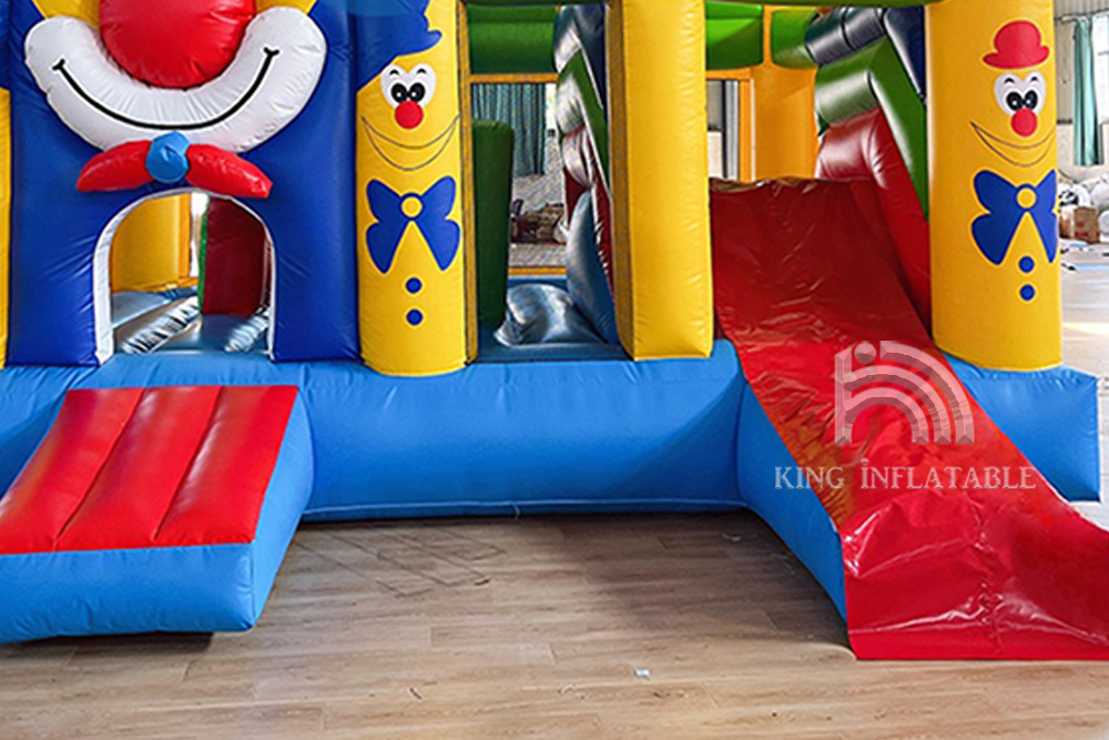 Clown Bouncy Castle Rentals Bouncer Multiplay Child Party Inflatable House With Slide