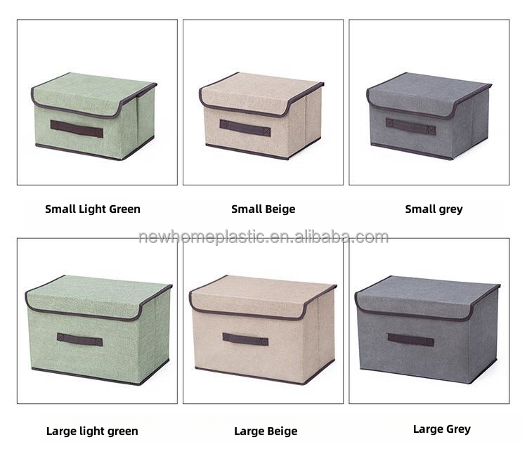 Foldable Desk Storage Box Organizer for Clothes Non Woven Cover Sundries Customized Size