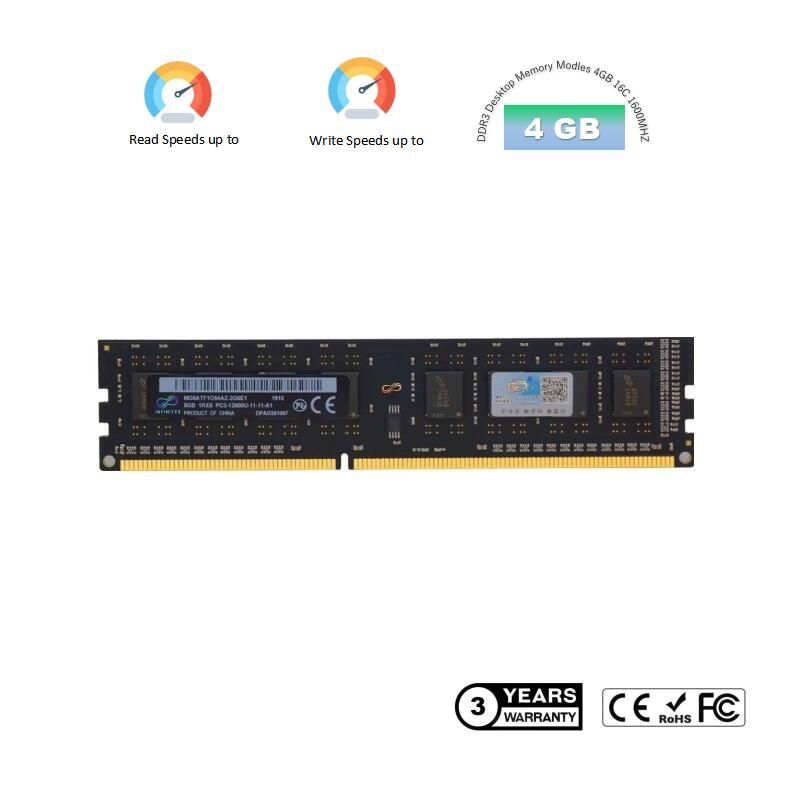 Infinites Computer Memoria RAM 4GB 8GB 16GB 32GB DDR2 DDR3 DDR4 DDR5 1600MHz 2400MHz 2666MHz 3200MHz RAM for Gaming Laptop PC