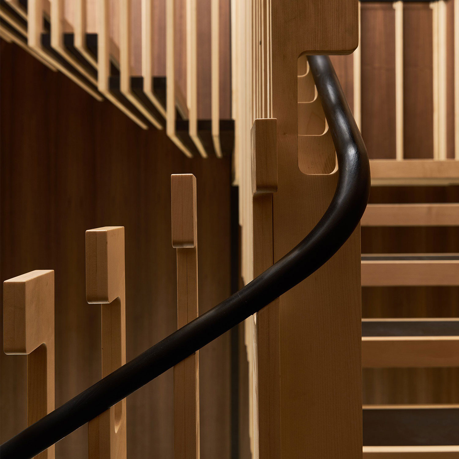Effortlessly Enhance Your Staircase with 75 w *35 h mm PVC Handrail and Baluster System