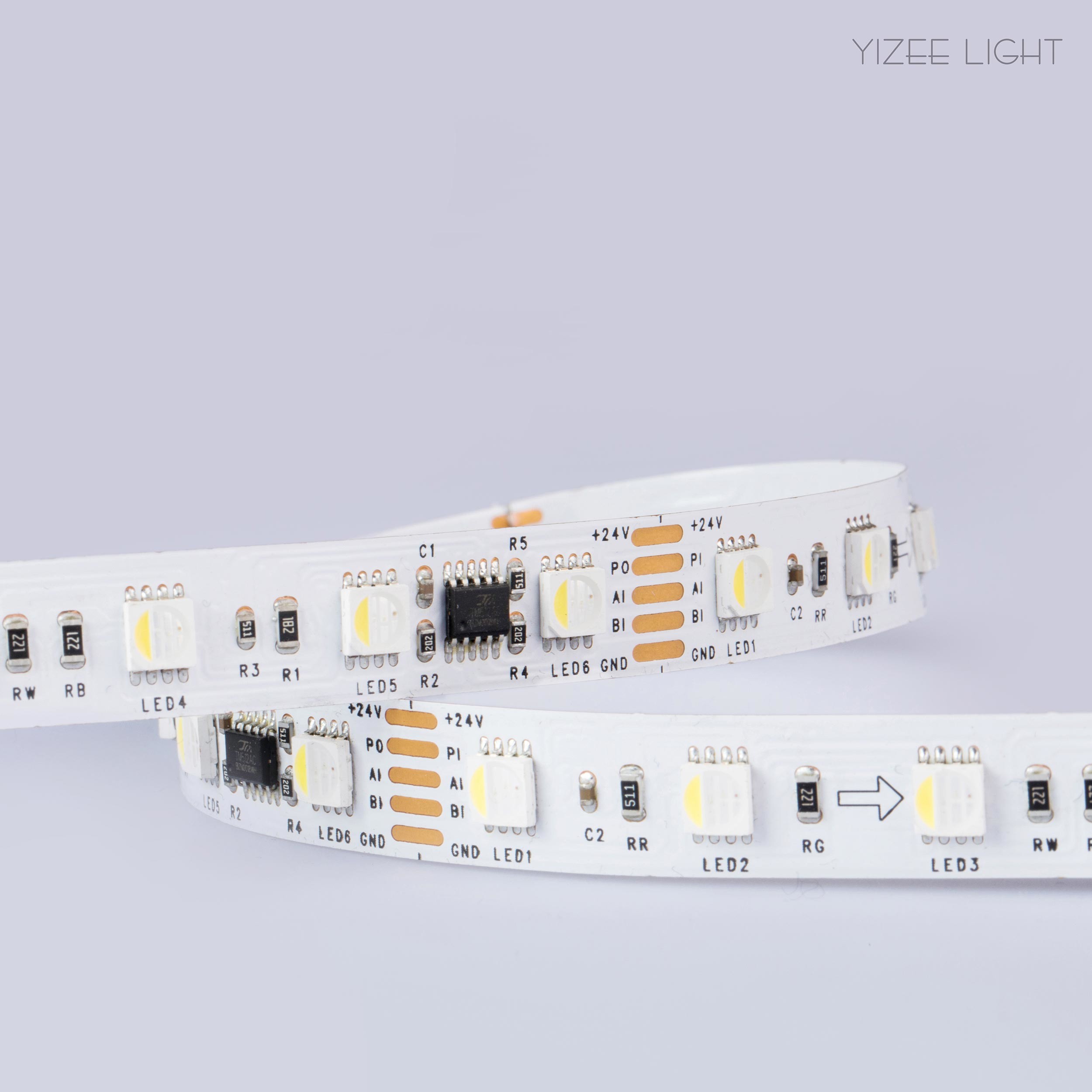 DMX512 Control LED Tape Dream Color 24V Programmable 5050 RGB LED Strip