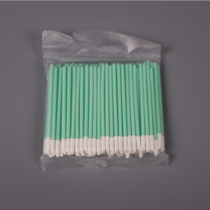 Detailing Swabs Polyurethane Material Head Black PP Stick PU Cleaning Swab Foam Solvent Sponge Swabs