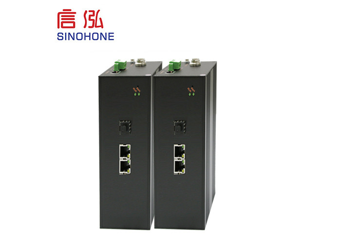 Metal Case 1gb Fiber Optic Network Switch Automatic Monitoring Supporting PTN