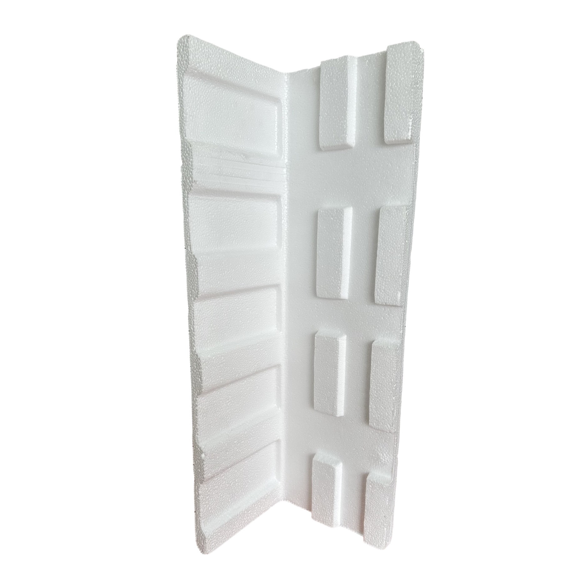 EPS (expanded polystyrene) foam corner protectors are customized to protect articles from damage during transportation, storage or handling
