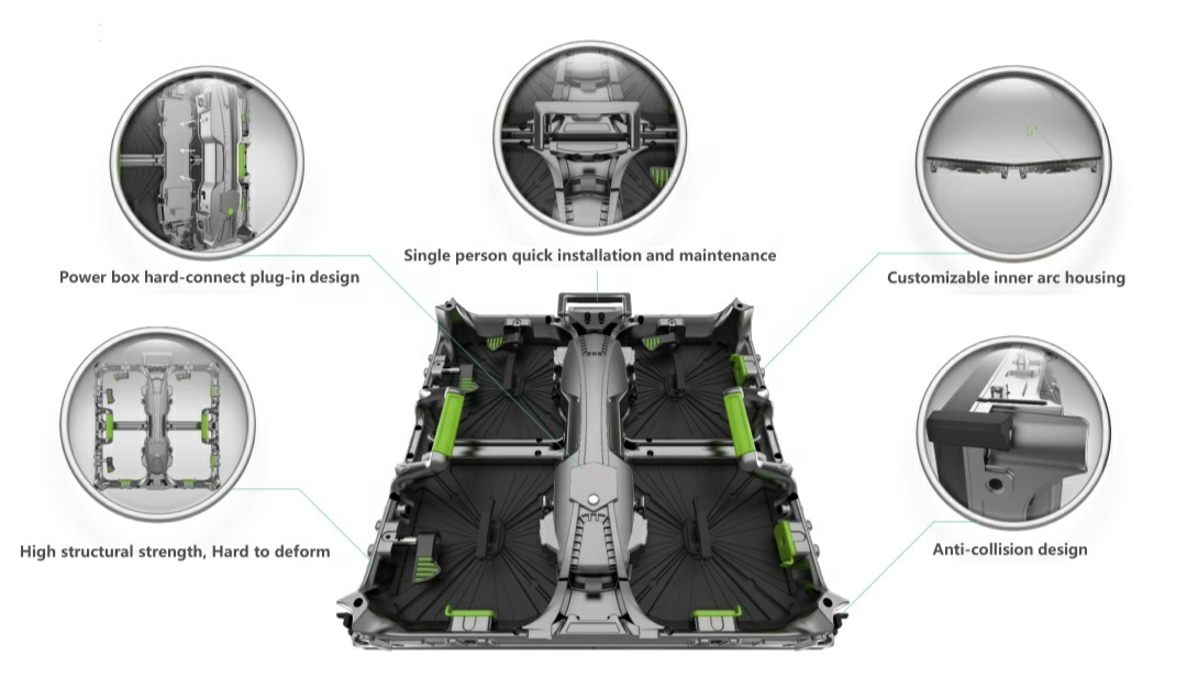 IP45 Indoor High Definition Led Screen Light Weight Led Video Wall Panel