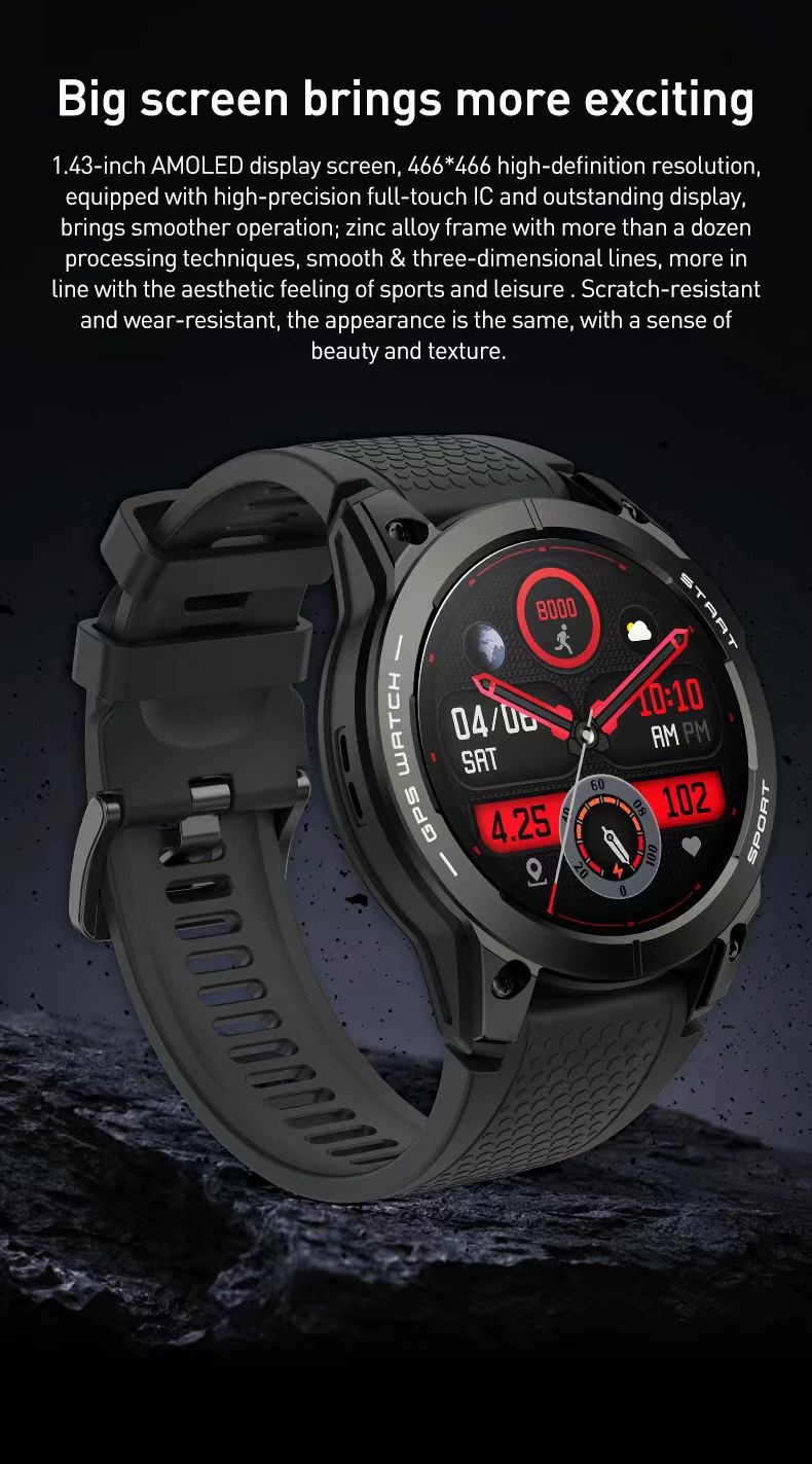 Fitness Tracker BT Call Sport Smart Watch S53 Full Touch Screen Smart Watch Ip68