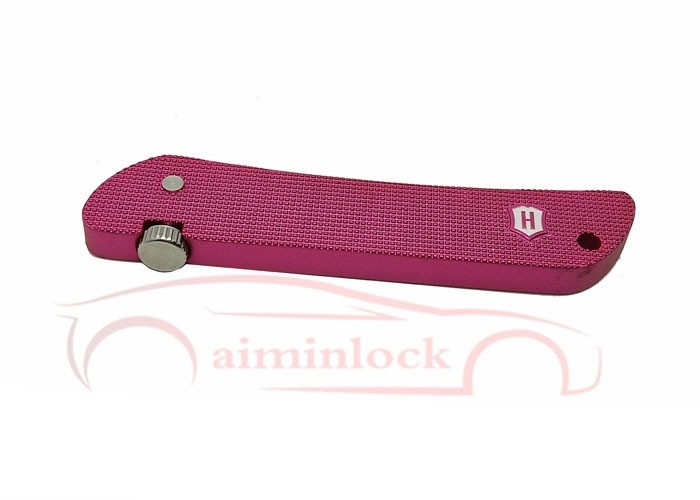Haoshi Fold Locksmith Tools Foldable 7 in 1 Lock Picking Set Locksmith Tools (Pink）
