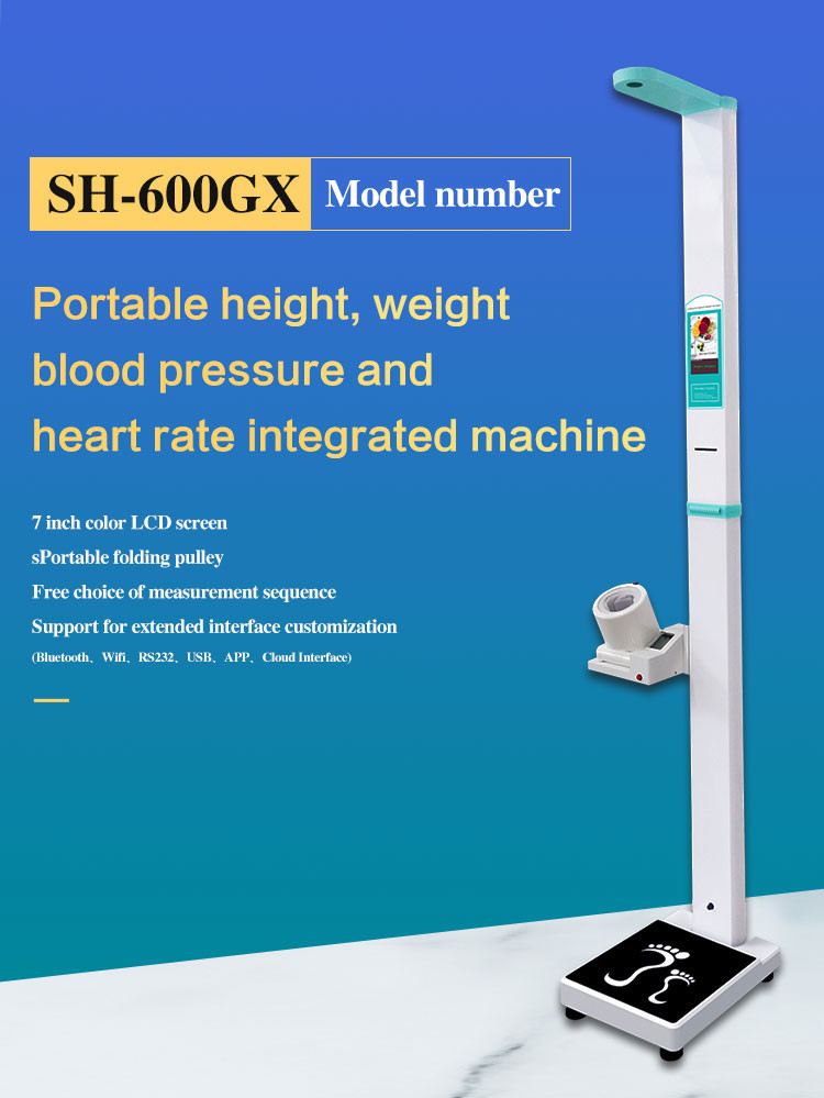 Pharmacy 5.0kg- 500kg BMI Weight Scale Blood Pressure Height And Weight Body Scale