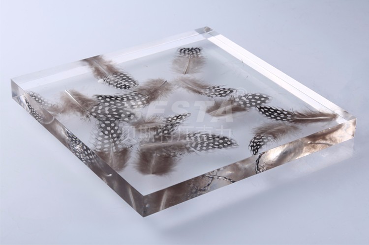 Special Effects Feather Material Cast Acrylic Sheets 15mm-60mm Thickness