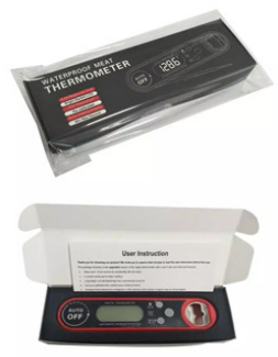 Auto Rotation Display Instant Meat Thermometer , Instant Read Digital Thermometer