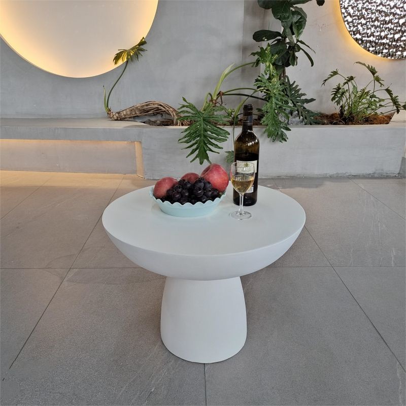 GRC Concrete Table Sets Modern Cement Dining Table Set Customized