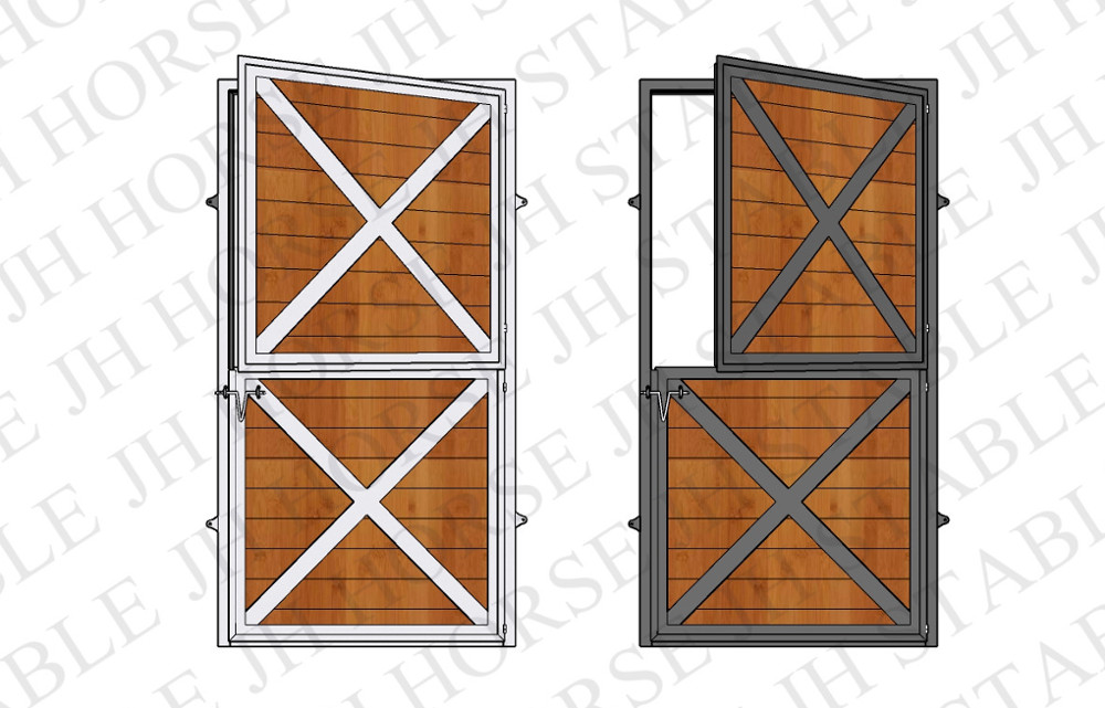 12x12ft Powder Coated Horse Stall Panels Portable Stall Doors