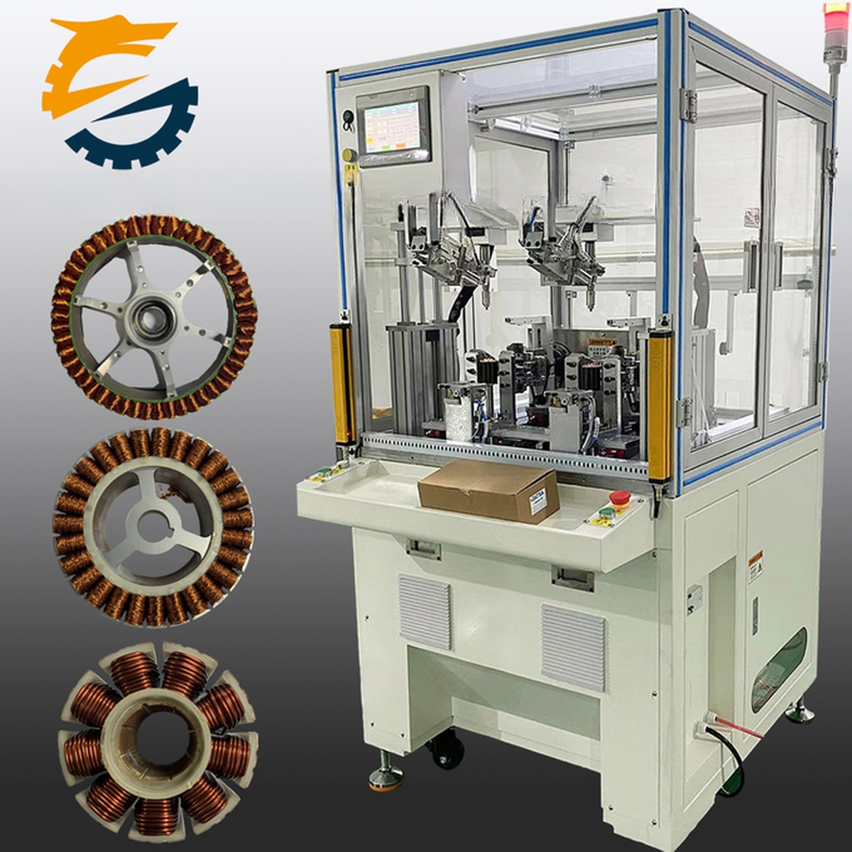 Used Single or Double Station PLC Fan Machines BLDC Motor Automatic Winding Machine