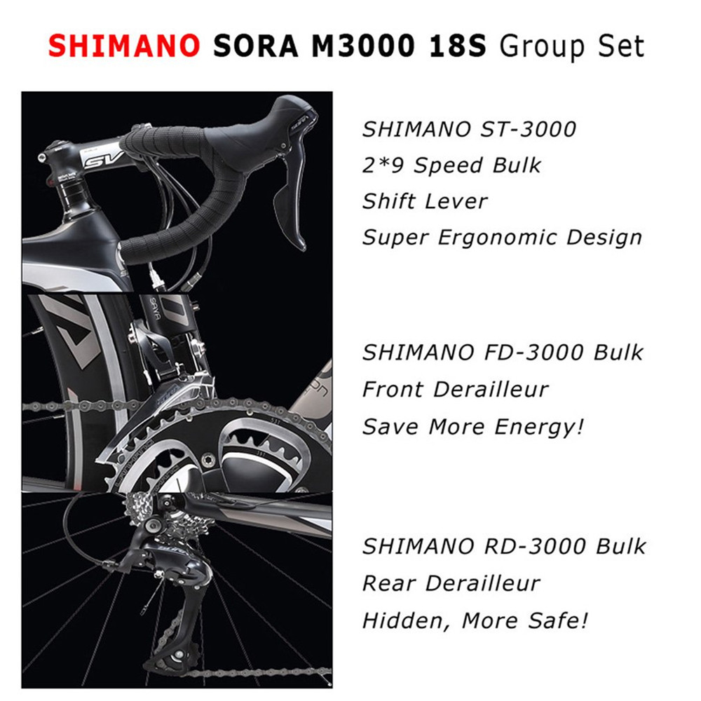 100KG Sava Carbon Fiber Bike , CE Carbon Wheelset 700c Rim Brake