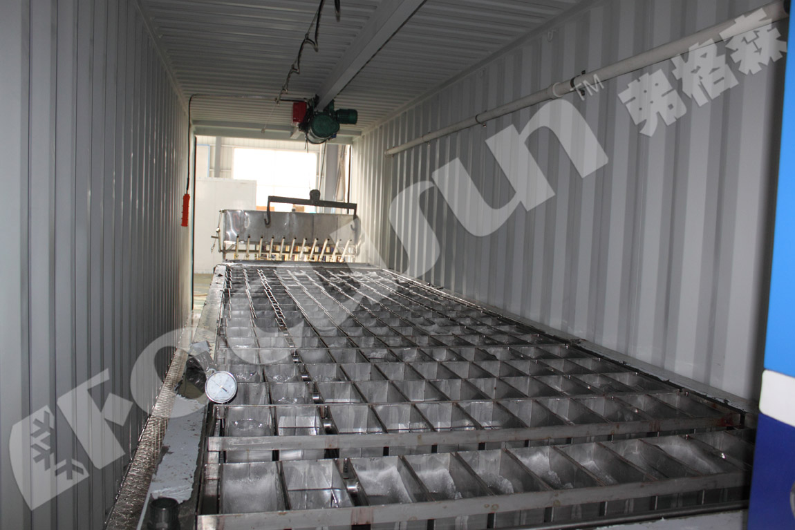 Energy-saving Stainless Steel Brine System Block Ice Machine with R404a Refrigerant