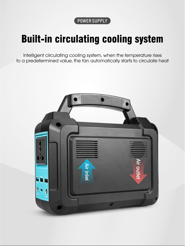 Home Fast Charging Portable Power Station 40ah 150W Mini Solar System Generator