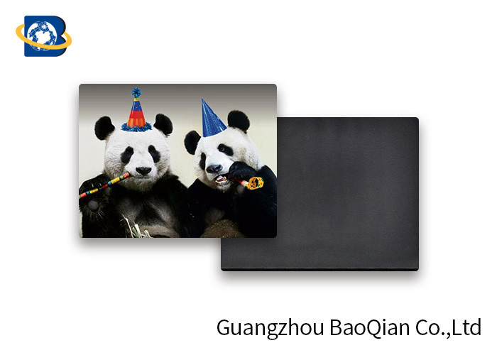 Lovely Panda Photo Lenticular Magnet Souvenir Customized Size SGS Certificated