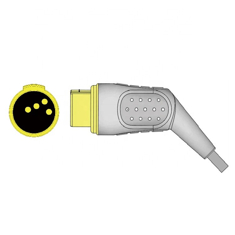 IBP adapter cable compatible for Schiller monitor to Smiths transducer