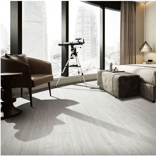 Solid Wood Imitation Texture Interior Porcelain Wooden Rustic Floor Tiles Matte Finished