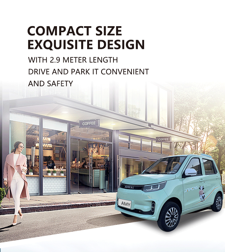 Electric Car 2022 Good Look Four Seats Rear Camera Multi-function Automatic LED Energy Vehicles