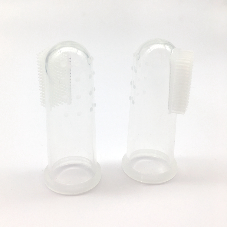 FDA Safety soft bulk special best travel gum silicone finger toothbrush for baby children adults