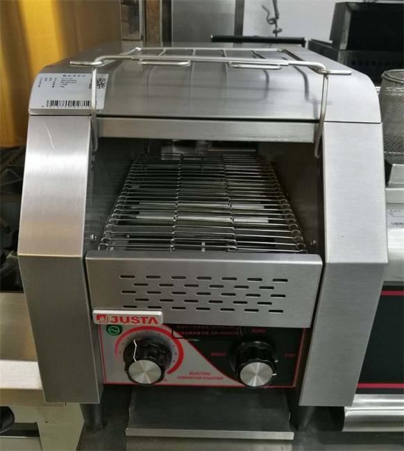 JUSTA Electric Conveyor Toaster Commercial Snack Bar Machine 150 - 180 Slices Per Hour