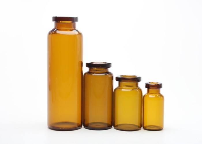 1-30ml Amber / Brown Pharmacy Little Liquid Tubular Glass Bottle Vial
