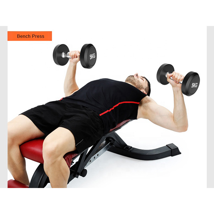 ZH Washable Black Fitness Neoprene Dumbbell Round Rubber Dumbbell Set