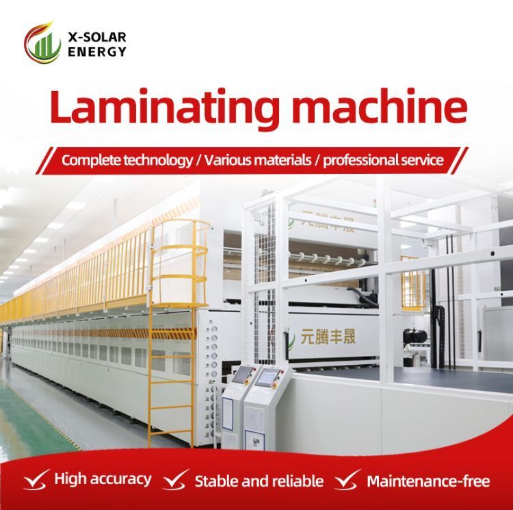 Factory in China Industrial One Step Install Roll Flute Paper Thermal Film Sheet Hot Press Dry Solar Module Production Line Laminating Machine