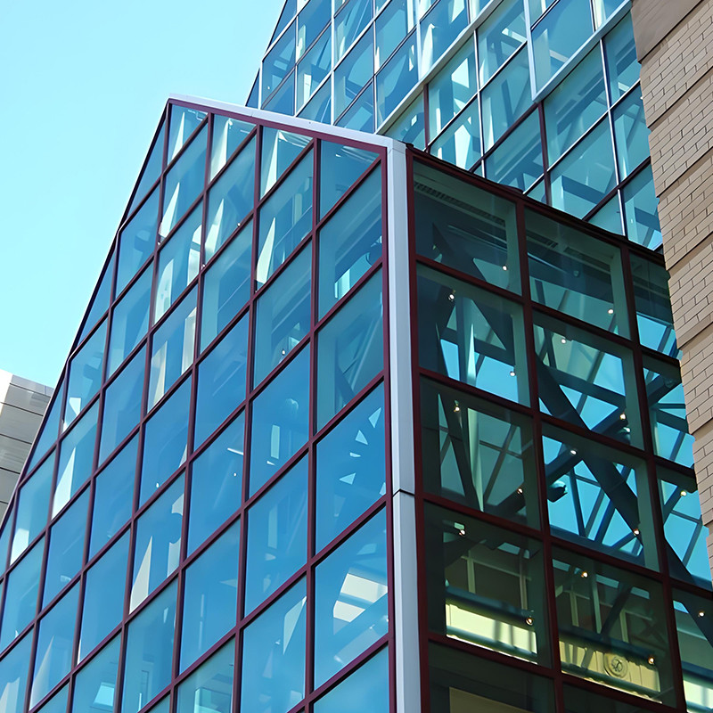Building Frame Curtain Wall Customized Size Structurally Glazed Curtain Wall