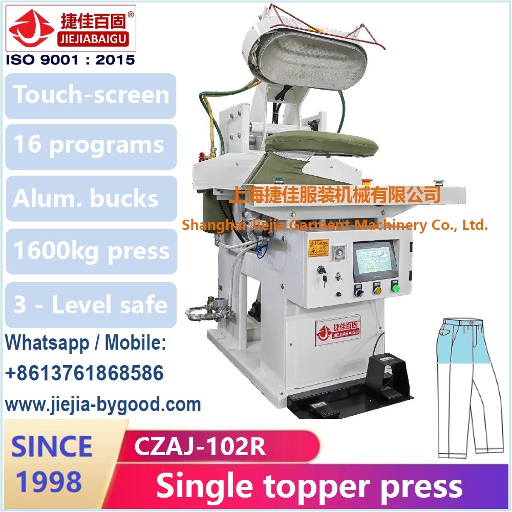 Touch Screen PLC Full Range Trouser Pressing Machine With Mitsubishi Fast High Pressure