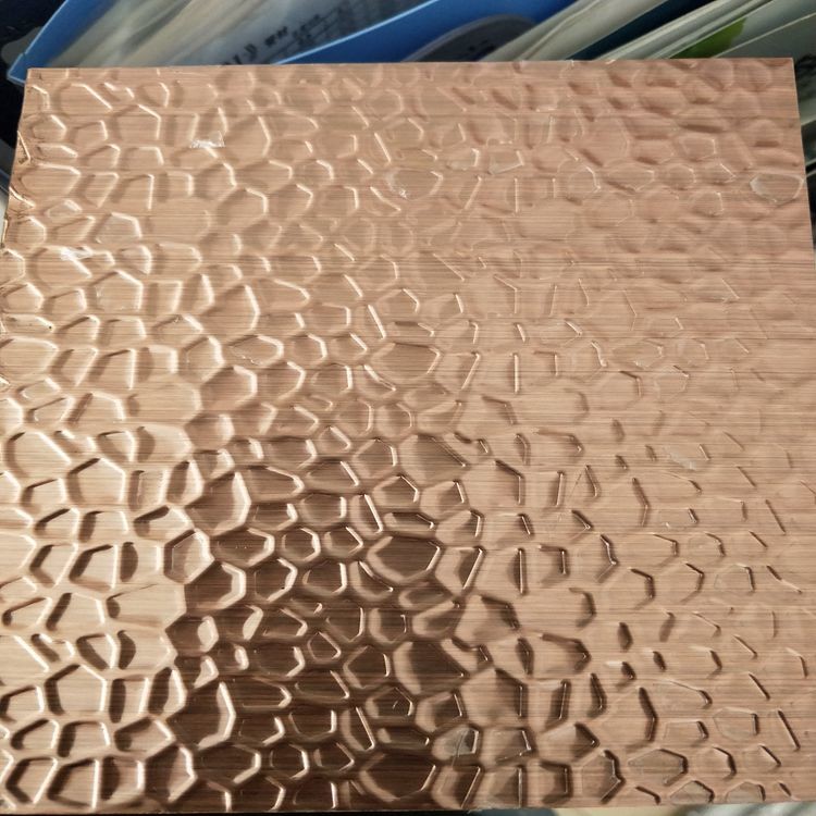 Gold Rose Gold Color Plating Honey Comb Stainless Steel Sheet Metal 4x8