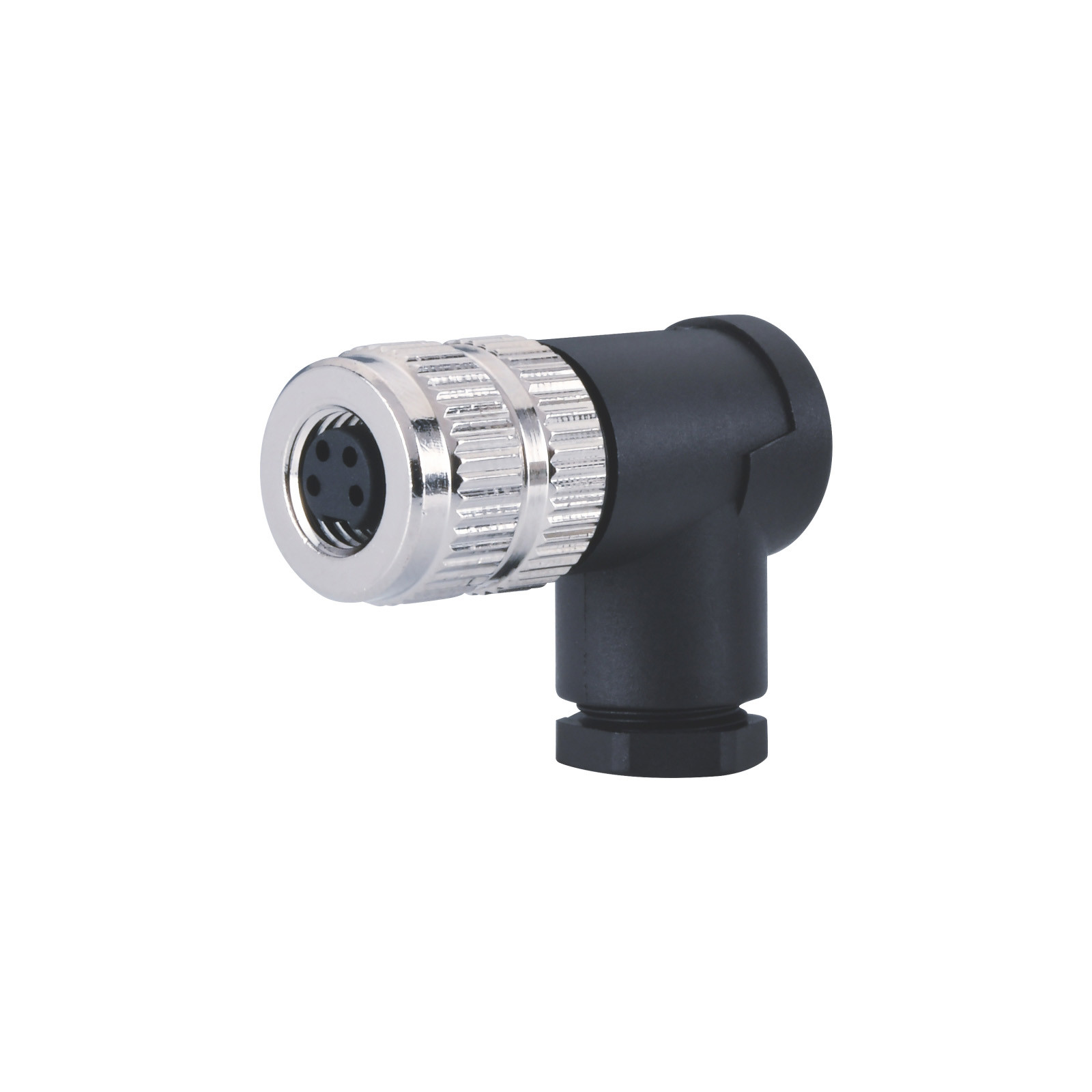 Right Angled Field Installation M12 Connector 5 Pin A Code Screw Termination Pg9