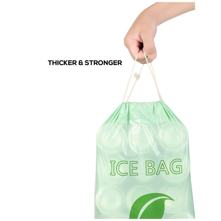 1.5mil Ice Poly Packaging Bag Biodegradable Compostable Storage Use Low MOQ