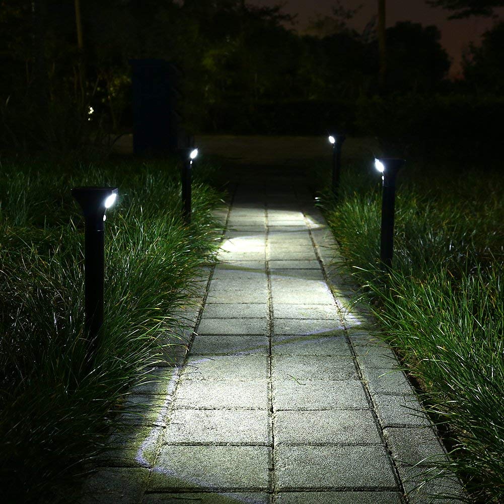 IP65 Waterproof 5000K Solar Garden Path Lights / 3.7v 30 Lumen Solar Path Lights