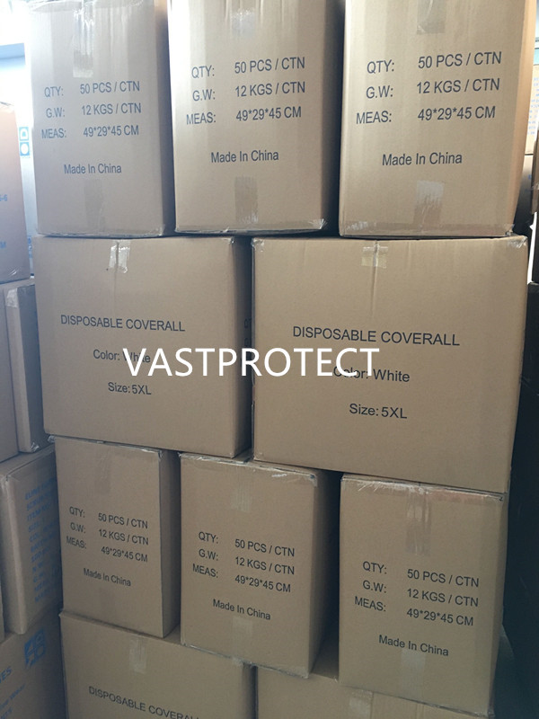 Yellow Chemical Disposable Coveralls Industrial Safety For Industrial Hazards Protection