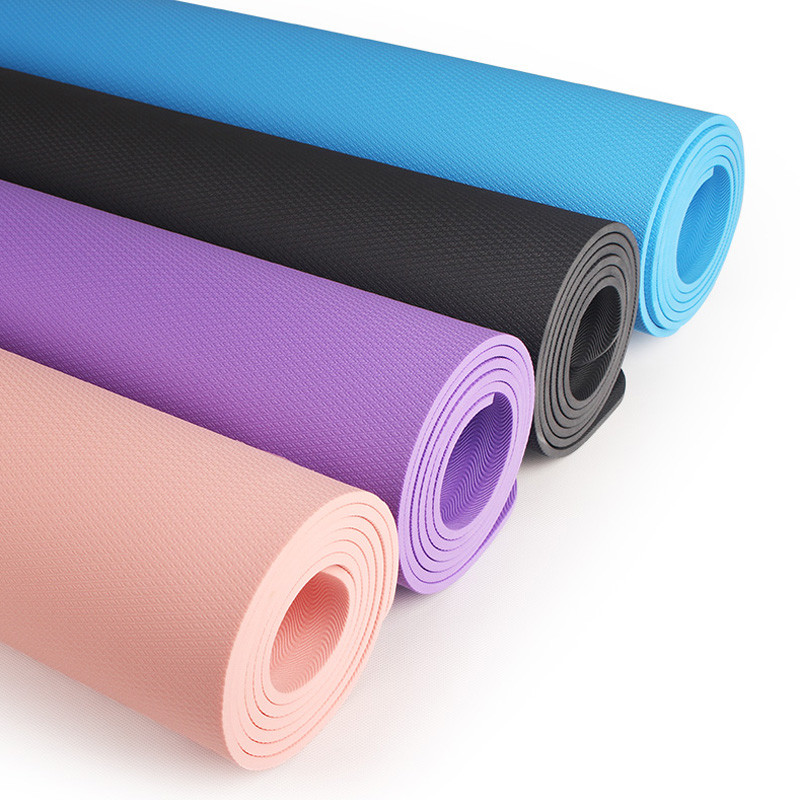 1830*610*6mm EVA Yoga Pose Mat Non Slip Yoga Mat Position Line For Beginner