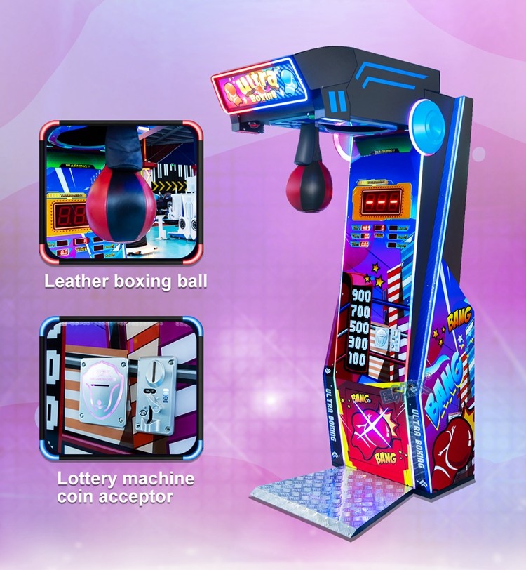 Coin Operated Redemption Arcade Sport Amusement Boxing Game Machine Music Ultimate Big Boxing Punch Machine