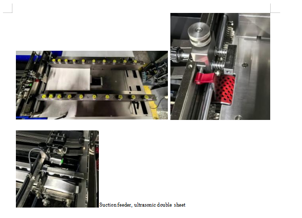 AOQI Continuous Load Suction Feeder Folding Machine with Air Suction Folder for Self Mailer