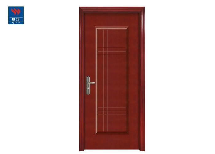 Main Entrance Fireproof Residential Single Iron Front Door