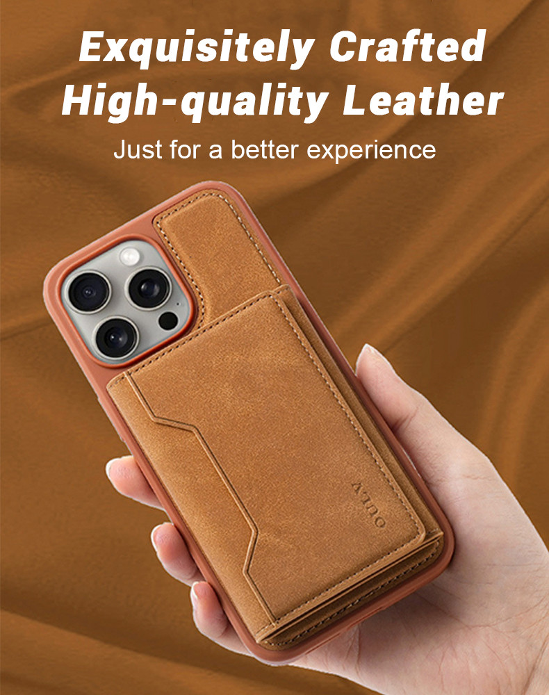 Magnetic Magsafe PU Leather Phone Case With For IPhone 16 15 Pro Max