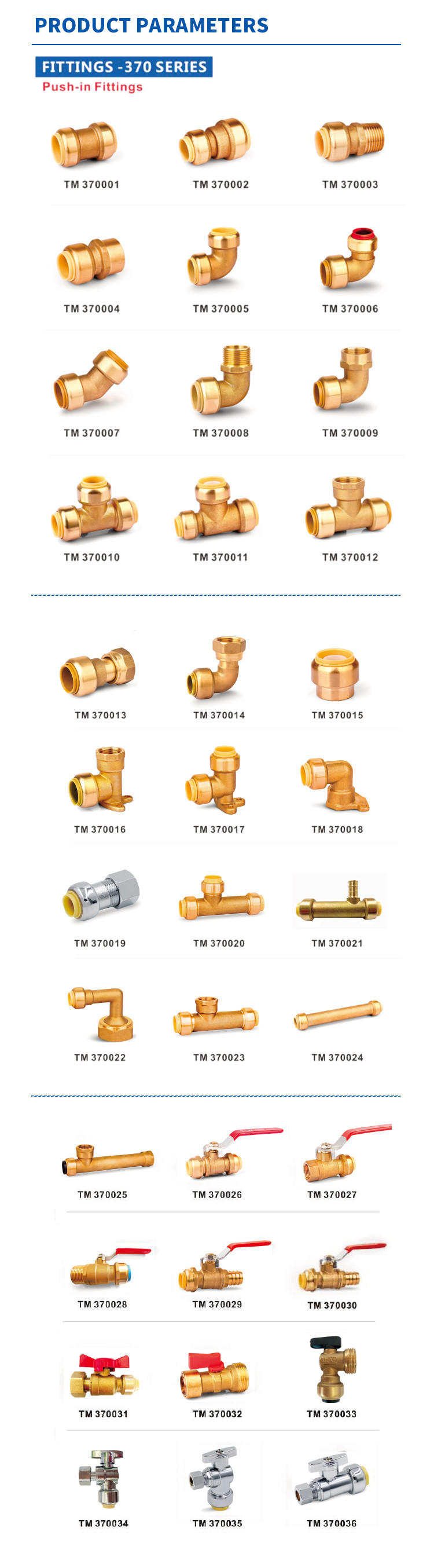 Hydronic Heating PN10 PN16 Pex Push Fittings Nickel Plated Push To Connect Fittings