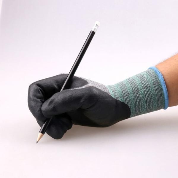 Low price no powder blue nitrile gloves work job nitrile coated gloves nitrile